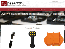 Tablet Screenshot of pqcontrols.com
